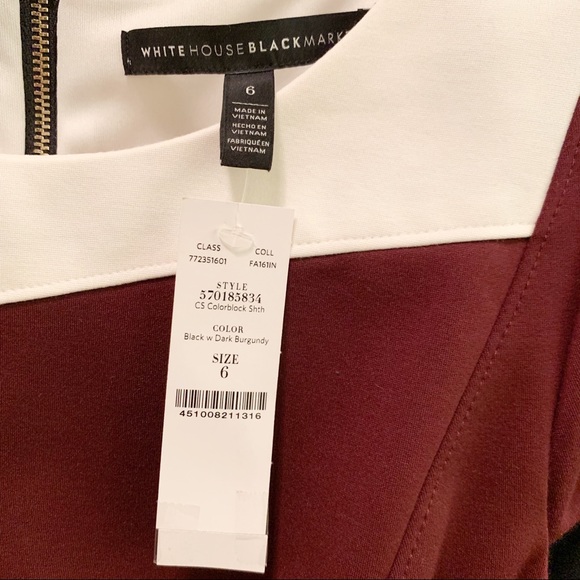 White House Black Market Color Block Dress - Picture 3 of 4